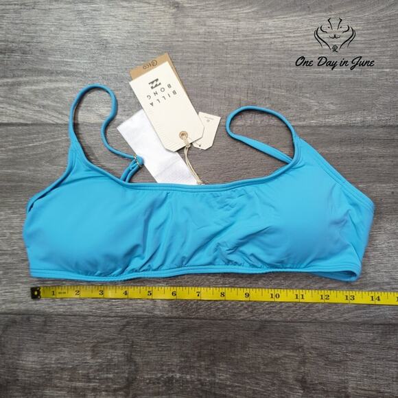 Billabong Sol Searcher Skinny Crop Bikini Top Size L - Picture 4 of 5